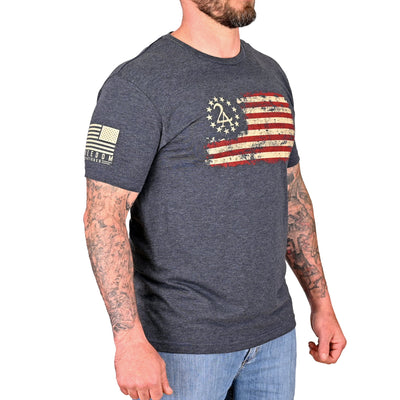 Men's 2A Betsy Ross Flag Patriotic T-Shirt