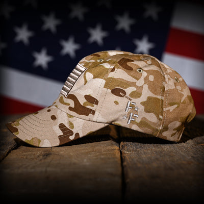 Arid Multicam Full Fabric American Flag Range Hat