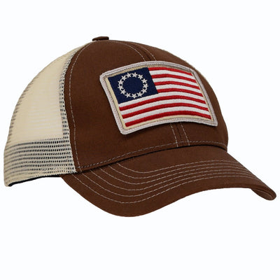 Betsy Ross Flag Patch Trucker Hat