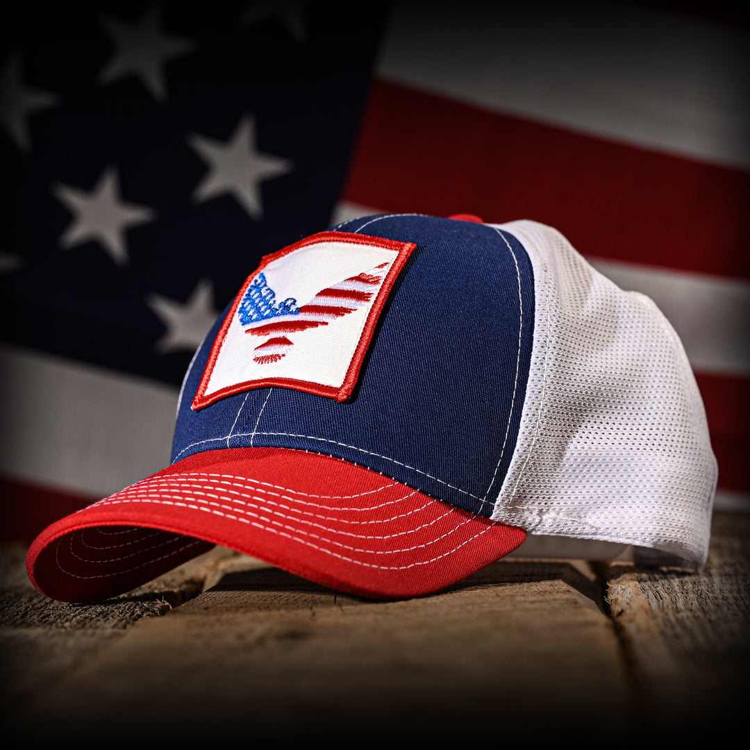 Freedom Eagle Red White & Blue Trucker Hat