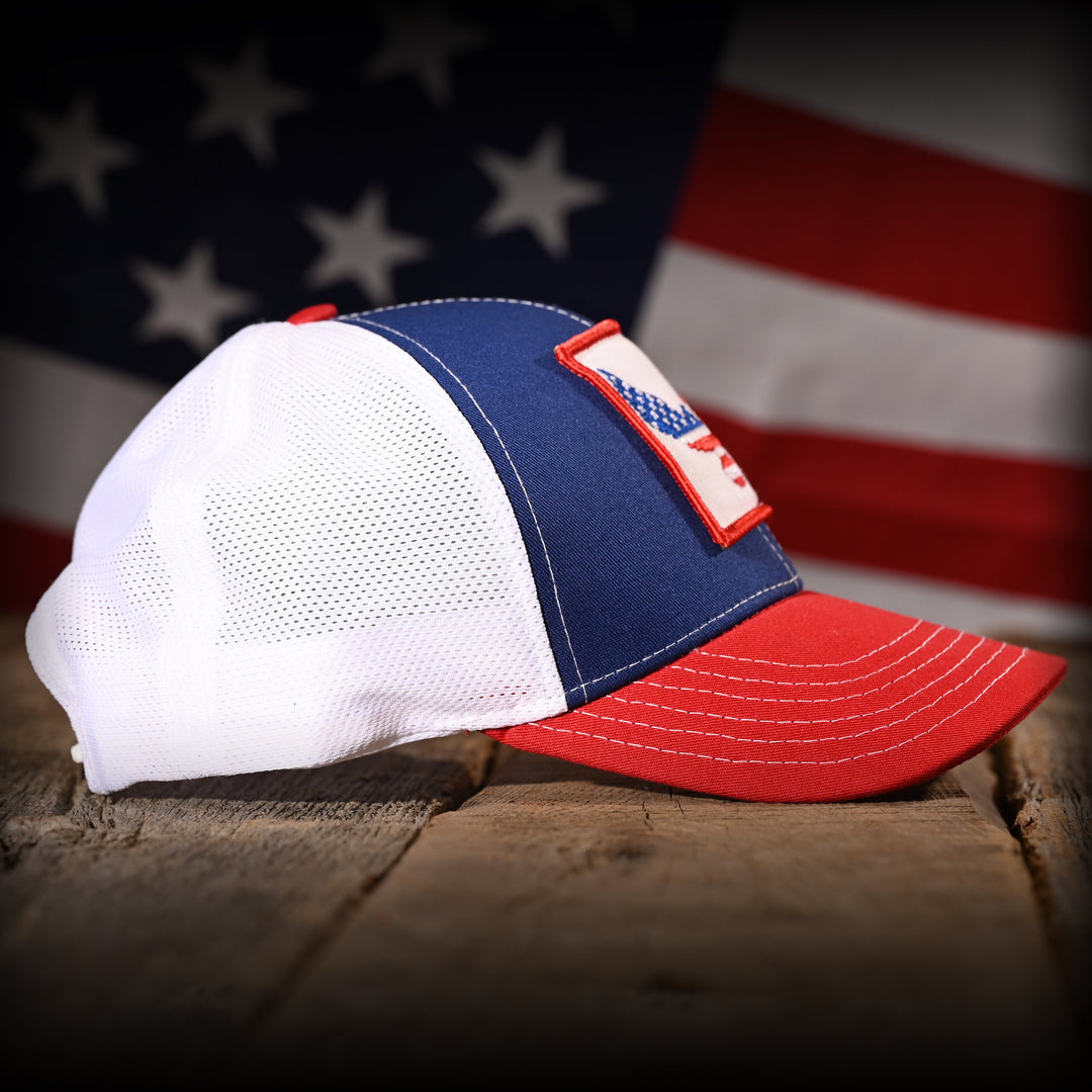 Freedom Eagle Red White & Blue Trucker Hat