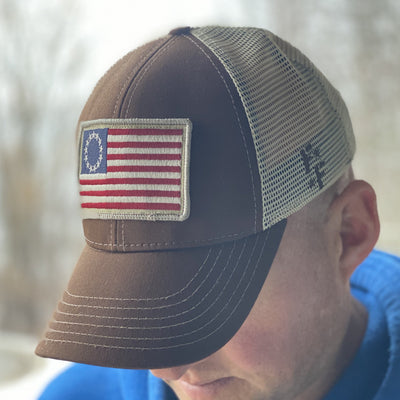 Betsy Ross Flag Patch Trucker Hat