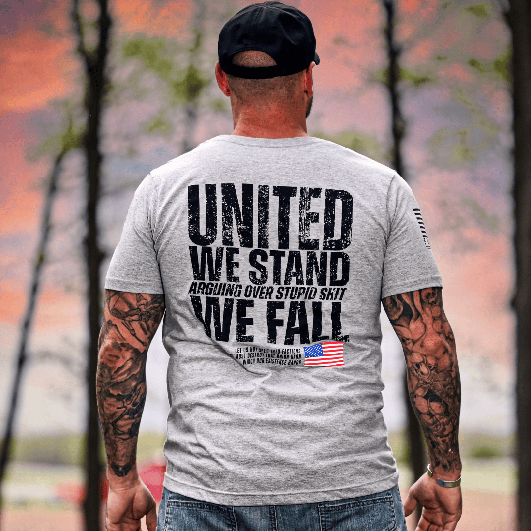 Men s United We Stand Patriotic T Shirt Minutemen Coffee Company