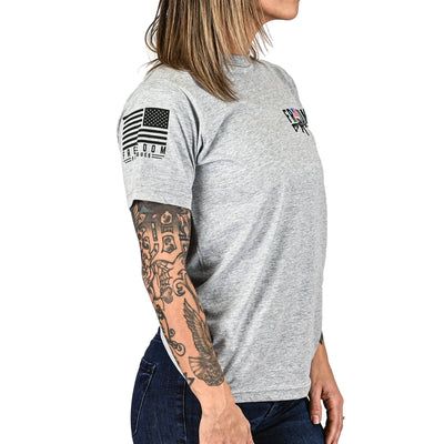 Women's Freedom Stick Patriotic 2A Boyfriend Fit T-Shirt