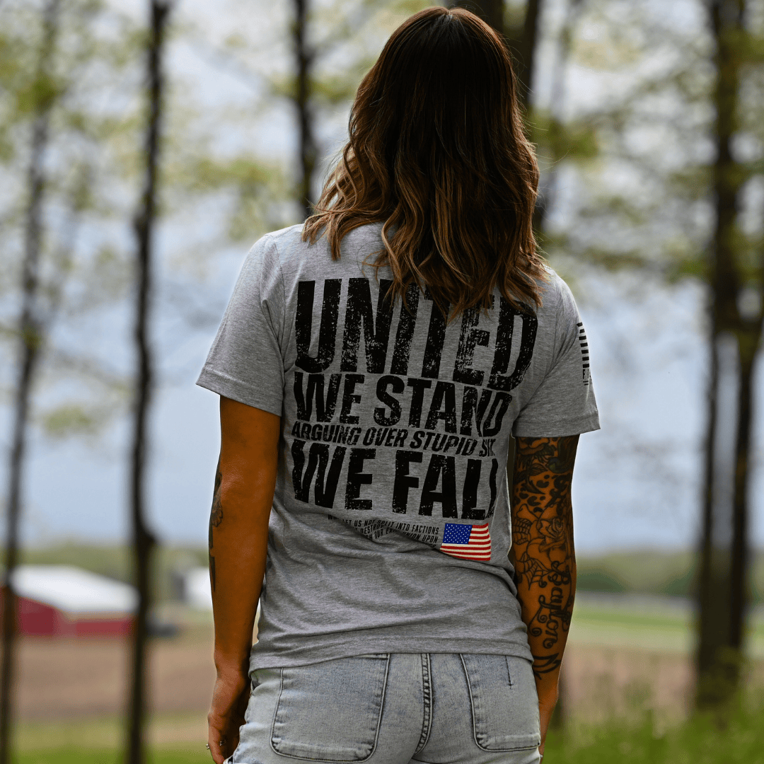 Women's United We Stand Patriotic Boyfriend Fit T-Shirt